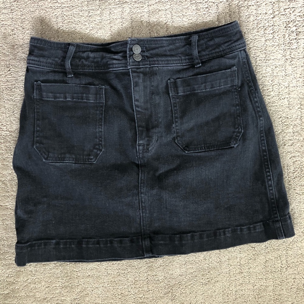 Madewell Stretch Denim A-line Mini Skirt